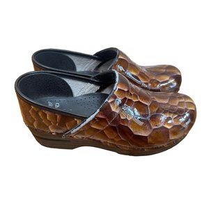 DANSKO Women's Tiger Eye Patent Leather Slip on Clogs Shoes Size 38(7.5)